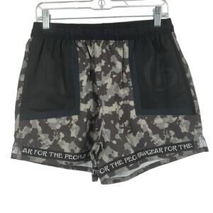NEW Rawgear Eternal Life For The People Black & Gray Athletic Shorts Sz Small